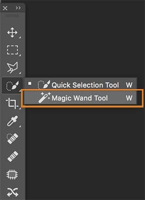 استفاده از ابزار Magic Wand
